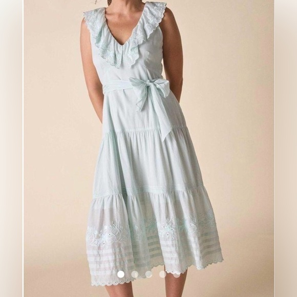 St. Roche Nightingale Dress in Minty (light green) Size 8/Medium NEW - Picture 2 of 13